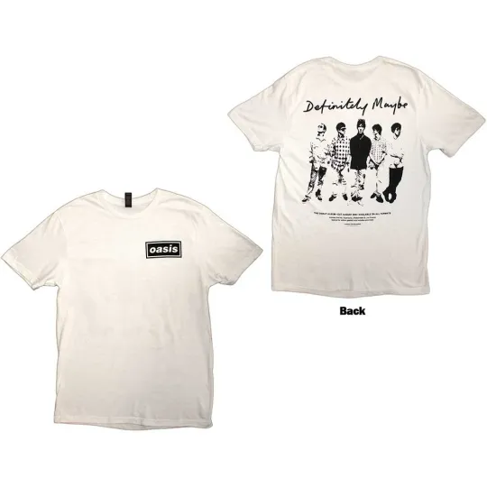 Discover Oasis T-Shirt: Definitely Maybe Promo (Back Print)  NEW