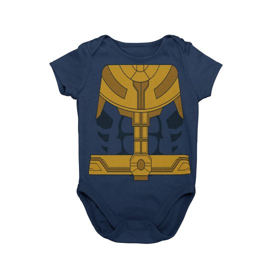 Discover Baby Titan Villain Halloween Costume Bodysuit, Comic Villain Cosplay, Baby Super Villain with Gauntlet