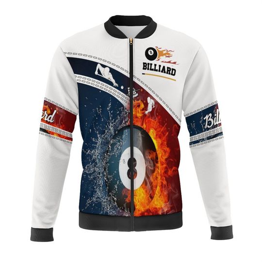 Discover Billiards Basketball 3d Print Bomber Jacket