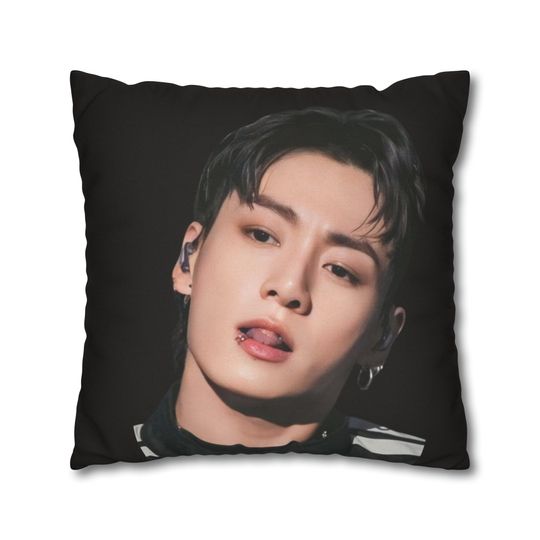 Discover Funny K-Pop Pillow, JK Abs Tattoos Square Polyester Pillow