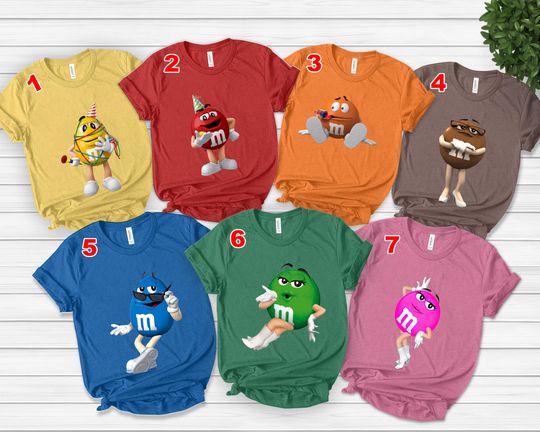 Discover M&M Candies T Shirt, M And M Matching Family Shirt