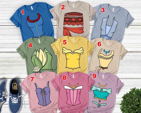 Discover Princess Halloween Costume Shirt, Disneyyy Princess Group Shirt, Costume Shirt