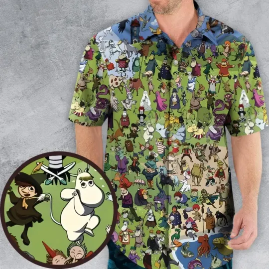 Discover All Characters of Moomin Hawaiian Shirt