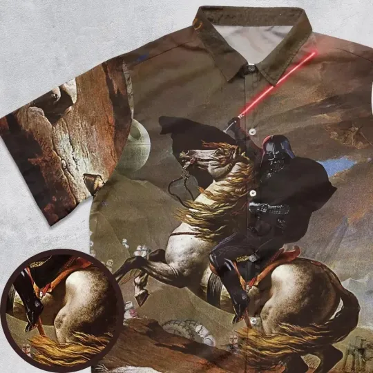 Discover Freedom Darthh Vaderr Starr Warss Hawaiian Shirt Casual Button Shirt