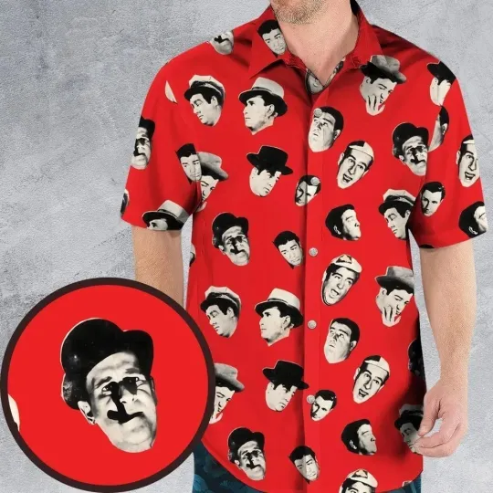 Discover Abbott And Costello Hawaiian Shirt Casual Button Down Shirt Unisex Adults