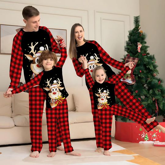 Discover 2024 Xmas family matching pajamas Christmas pajamas set