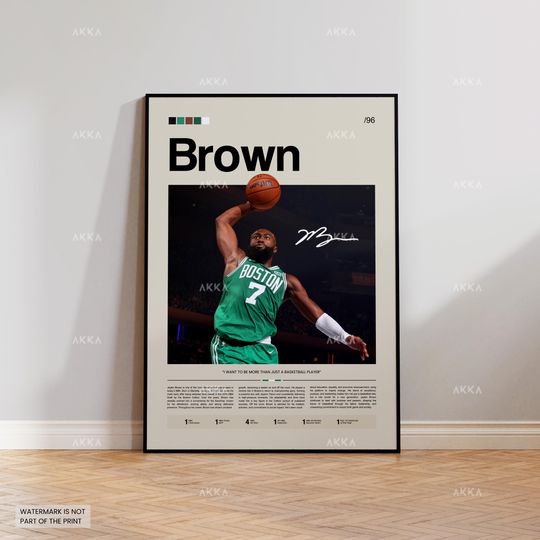 Discover Jaylen Brown Poster, Wall Decor