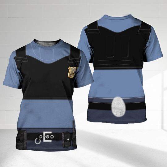 Discover Police Rabbit Halloween Costume 3D Shirt