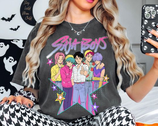 Discover Saja Boys Kpop Demon Hunters Shirt, Huntrix Demon Hunter Merch, Jinu Saja Shirt