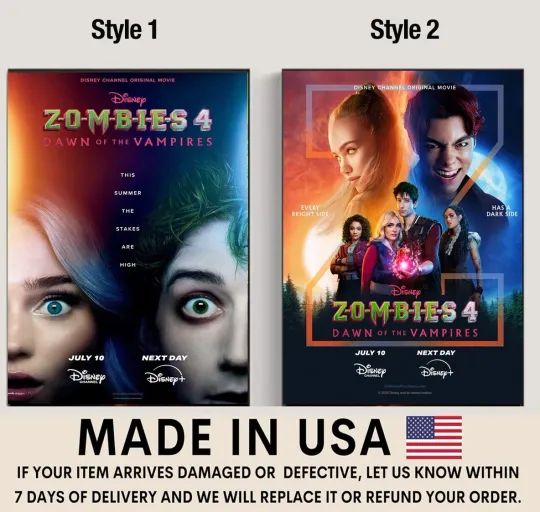 Discover New!! Zombies 4: Dawn of the Vampires 2025 Movie Poster