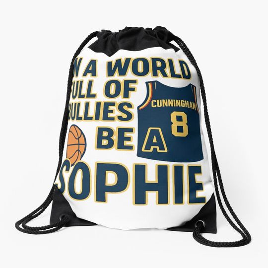 Discover If A World Full Of Bullies Be A Sophie  Drawstring Bag