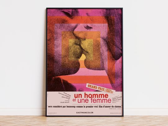 Discover A Man and a Woman - Movie Poster | Digital Download | High Quality Ready To Print