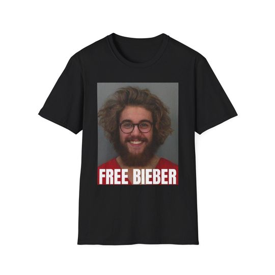 Discover Free Bieber T-Shirt | Free Him | Free Justin | Funny Meme Shirt | Concert T-Shirt | Parody Shirt | Music Lover