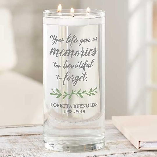 Discover Personalization Universe Botanical Memorial Cylinder Glasses