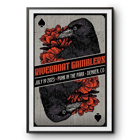 Discover Riverboat Gamblers Denver, CO July 19, 2025 Poster-Portrait - Poster