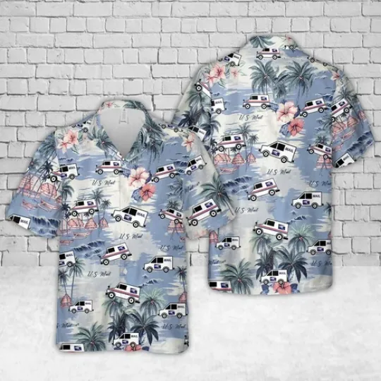 Discover Postal Service Mail Hawaiian Shirt, Casual Shirt For Men