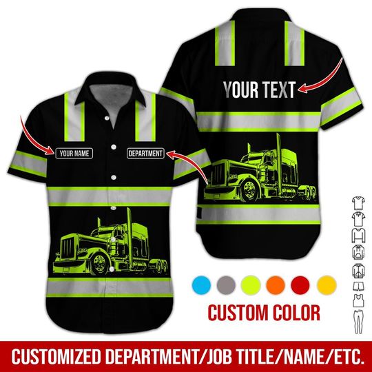 Discover Custom Fleet Work Shirt, Semi Truck Team Uniform, Matching Team Look, Personalized
