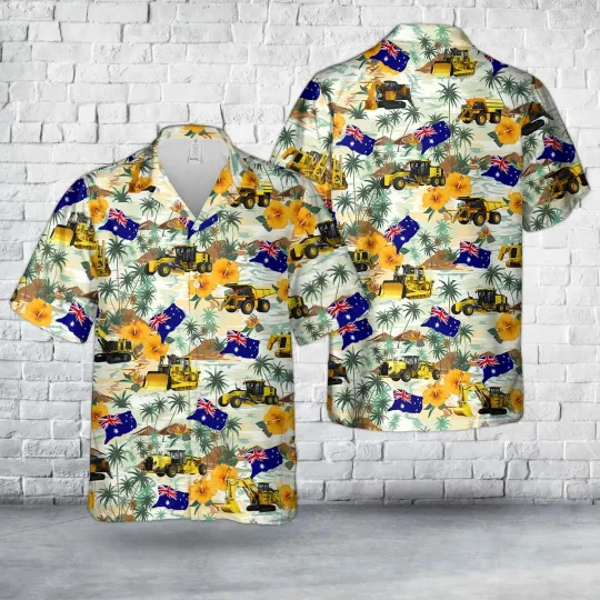 Discover Heavy Mining Equipment Australia Hawaiian Shirt