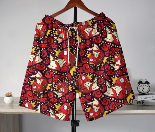 Discover Magikarp Hawaiian Shorts – Tropical Aloha Summer Anime Beach Gift