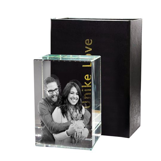 Discover Unique Crystal Photo, Perfect Family Gift, Personalized 3D Engraving Crystal Gift