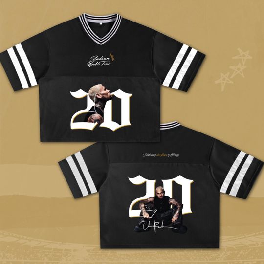 Discover Breezy Bowl 20 Jersey, Chris Brown Inspired Tour Shirt, Concert Shirt for Chris Brown Fans