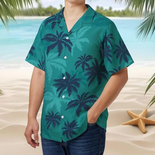 Discover Tommy Vercetti Hawaiian Shirt, Vice City Aloha Button Up Shirt, 80s Miami Beach