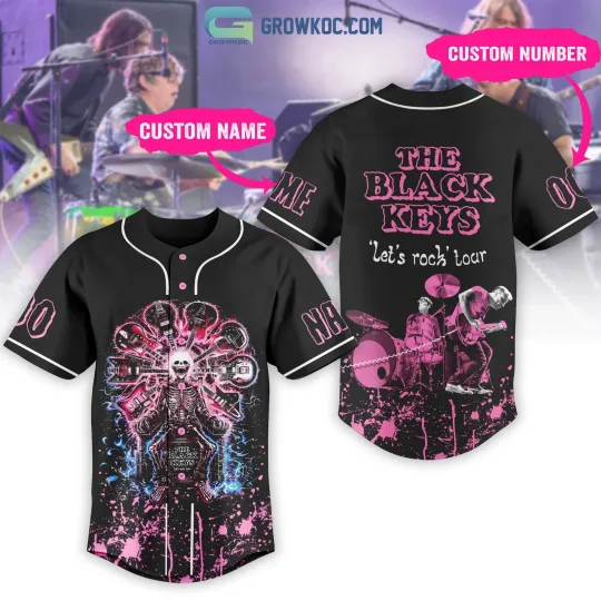 Discover The Black Keys Let8217s Rock Tour Personalized Baseball Jersey