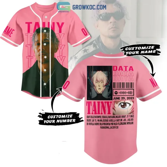 Discover Tainy Data Personalized Baseball Jersey