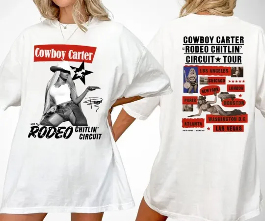 Discover Beyoncé Rodeo Chitlin Circuit Tour 2025 Merch, Cowboy Carter Beyoncé T-Shirt