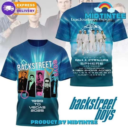 Discover Backstreet Boys 1999 To Vegas 2025 Tour Limited Edition Shirt