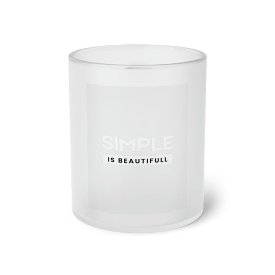 Discover Simple Is Beautiful Frosted Glass Mug
