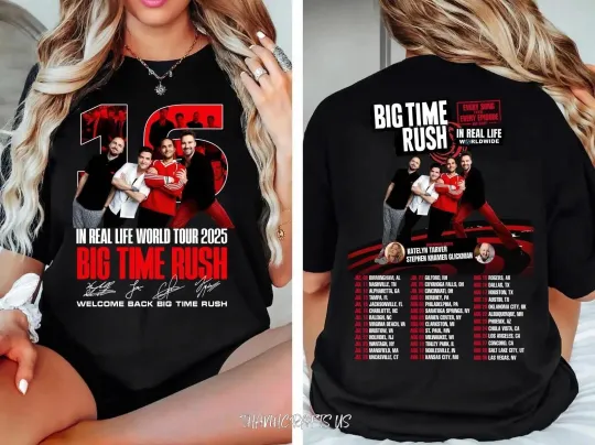 Discover in Real Life Tour 2025 Shirt, Big Time Rush 2025 Concert T-Shirt