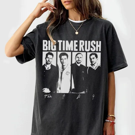 Discover Big Time Rush Tour 2025 Music Band T-Shirt