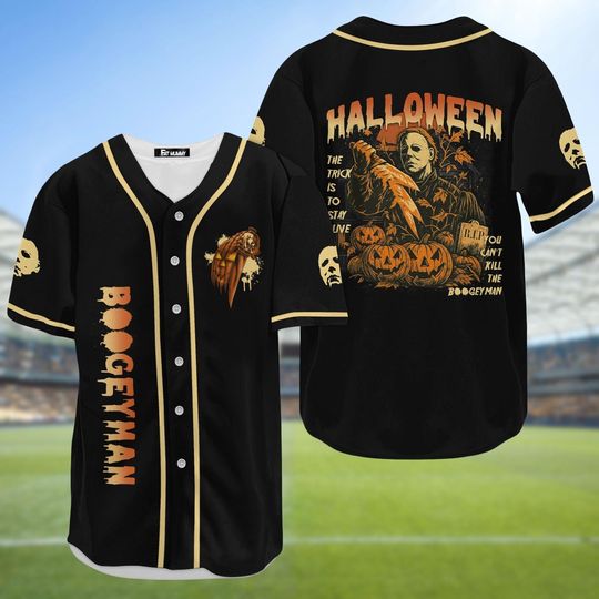 Discover Michael Myers Baseball Jersey, Halloween Horror Jersey