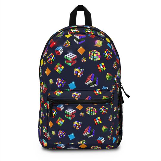 Discover Beautiful Cube Design Backpack, Back to School Gift