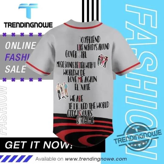 Discover Big Time Rush In Real Life Worldwide Baseball Jersey