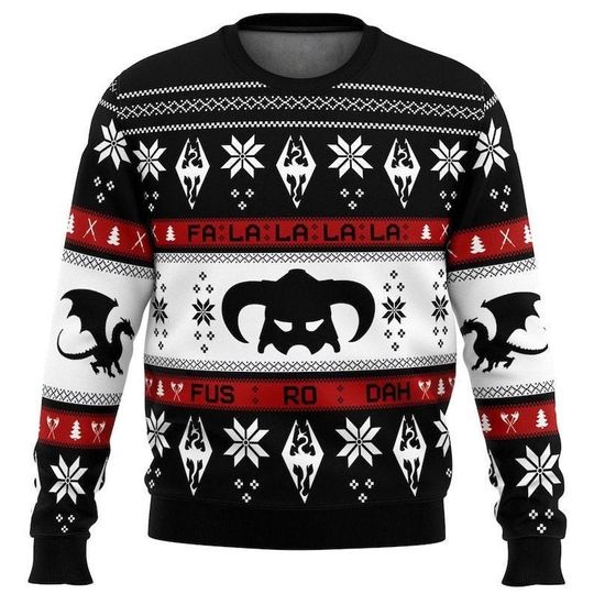 Discover Viking Fa La La La Ugly Christmas Sweater, Spaceship Xmas Sweater, Christmas Gift For Men Women Kid, Xmas Party Gift
