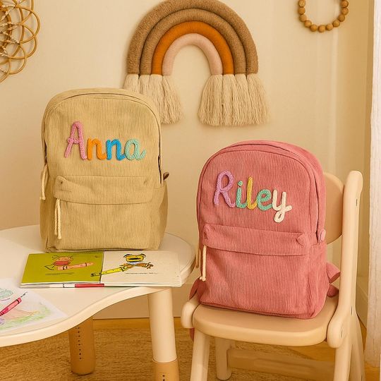 Discover Personalized Toddler Backpack, Custom Kids Bag with Name, Preschool School Bag