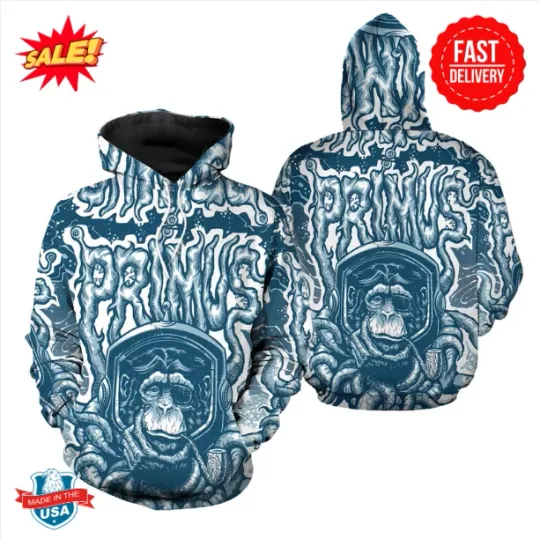 Discover Primus Hoodies 3D, Monkey Hoodie 3D, Primus Monkey Hoodie S-5XL