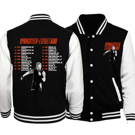 Discover Bruce Springsteen and E Street 2025 Tour Baseball Jacket