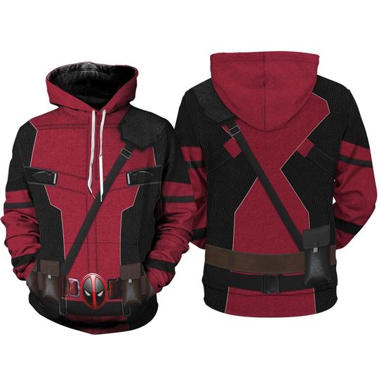 Discover Deadpooll Jersey Full Over Print Hoodie, Disneyyland Cosplay Costume