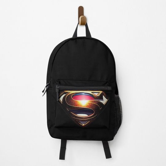 Discover super logo with light reflection Backpack