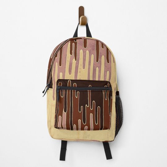 Discover Reverse Drip: Ochre Elegance Backpack