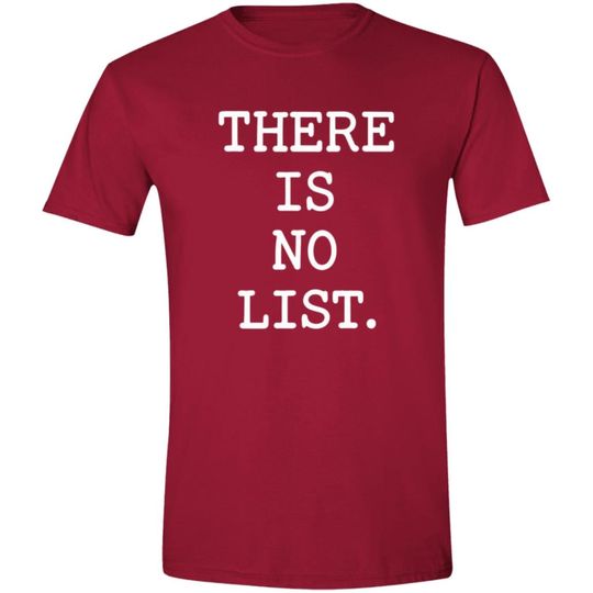 Discover There Is No List Shirt  Redacted Statement T-shirt