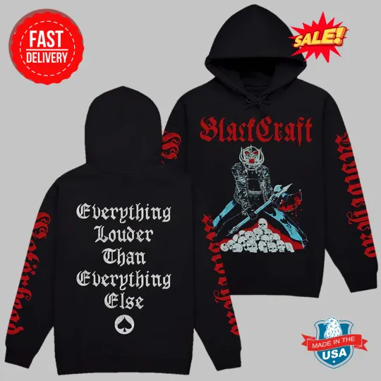 Discover Motorheadd X Blackcraft Everything Louder Than Everything Else 3D Hoodie