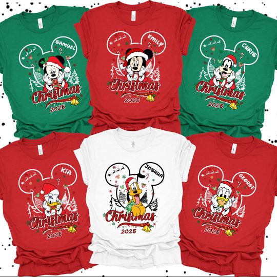 Discover Custom Disneyyy Christmas Matching Shirt, Disneyyy Christmas Group Shir