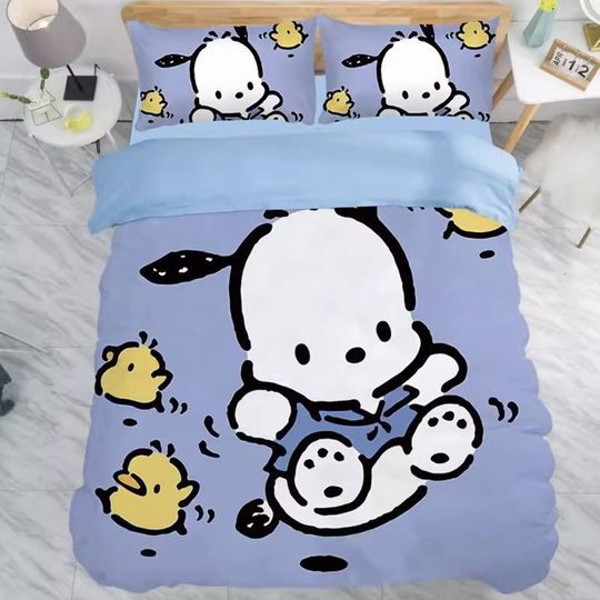 Discover Sanrio Series Cartoon Cute Pochacco Bedding Set