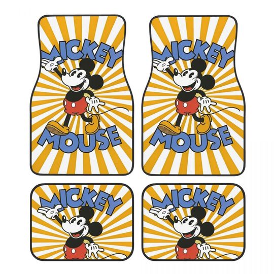 Discover Mickeyy mouse Cartoon Universal Fit Car Floor Mats