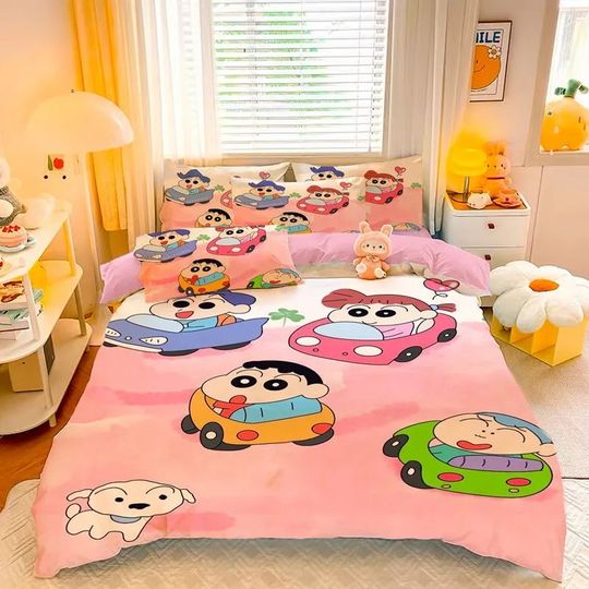Discover Cartoon Crayon Shin chan Bedding Set
