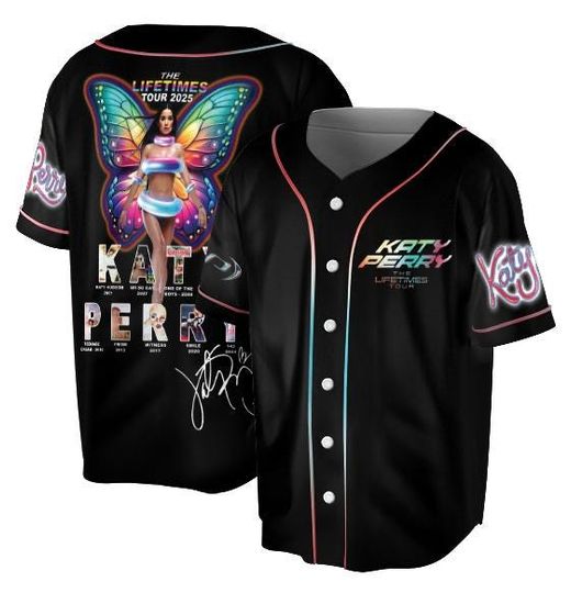 Discover 2025 Katy Perry The Lifetime Tour Jersey, Katy Perry Tee, Katy Perry Fan Gift